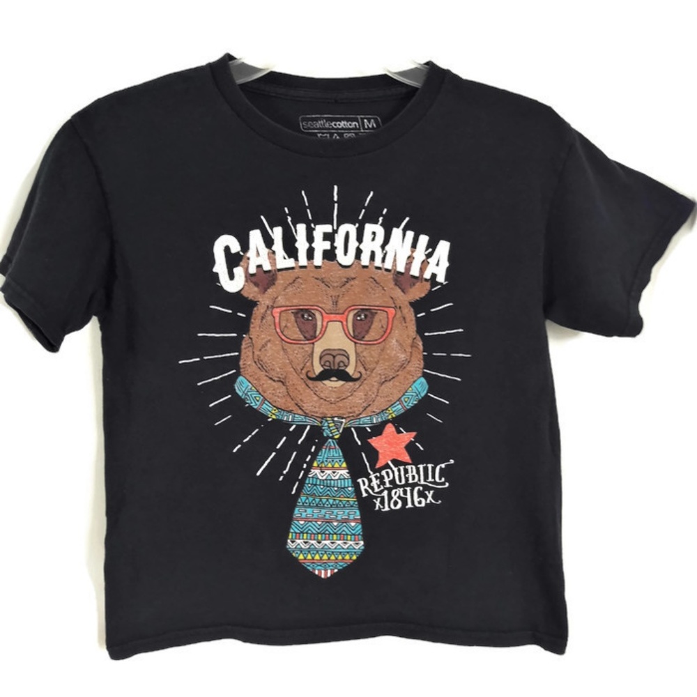 Seattle Cotton Tee Graphic California Republic M